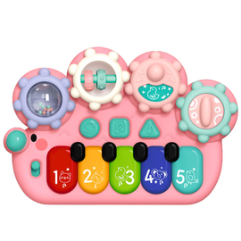 ZABAWKOWE PIANINKO INTERAKTYWNE DLA DZIECI RÓŻOWE