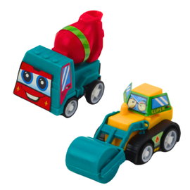DLA DZIECI ZESTAW MINI AUTKA BUDOWLANE Z NAPĘDEM
