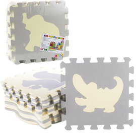 DLA DZIECI MIĘKKIE PUZZLE MATA   ZWIERZĘTA