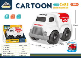 INTERAKTYWNY POJAZD AMBULANS Z DŹWIĘKIEM I ŚWIATŁEM