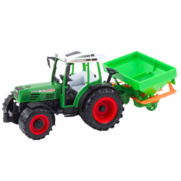 TRAKTOR ROLNICZY Z SIEWNIKIEM  ZIELONA MASZYNA 