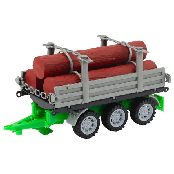  ROLNICZY TRAKTOR FARMERSKI Z PRZYCZEPĄ  ZIELONY