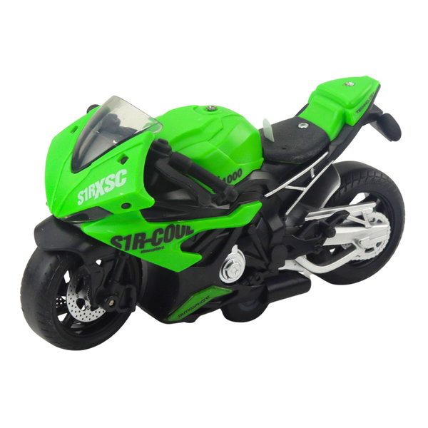 MOTOCYKL WYŚCIGOWY Z EFEKTAMI ŚWIETLNYMI I DŹWIĘKOWYMI
