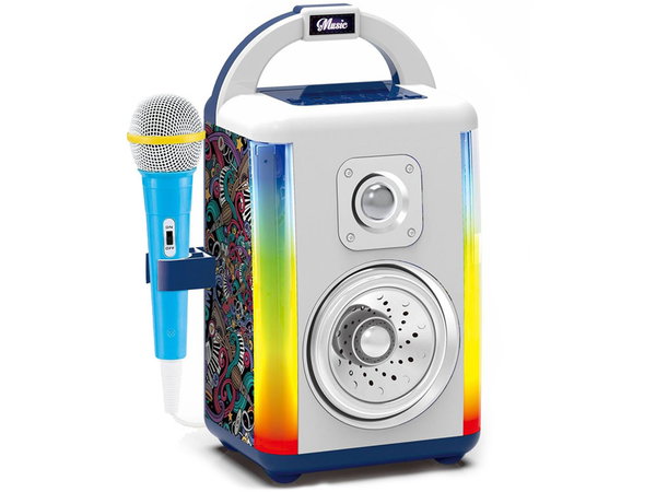 KOLOROWY DISCO GŁOŚNIK BLUETOOTH Z MIKROFONEM DLA DZIECI