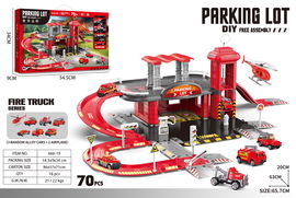 ZESTAW PARKINGOWY STRAŻ POŻARNA DLA DZIECI 