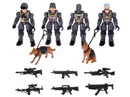 ZESTAW 12 FIGUREK ŻOŁNIERZY Z KARABINAMI 