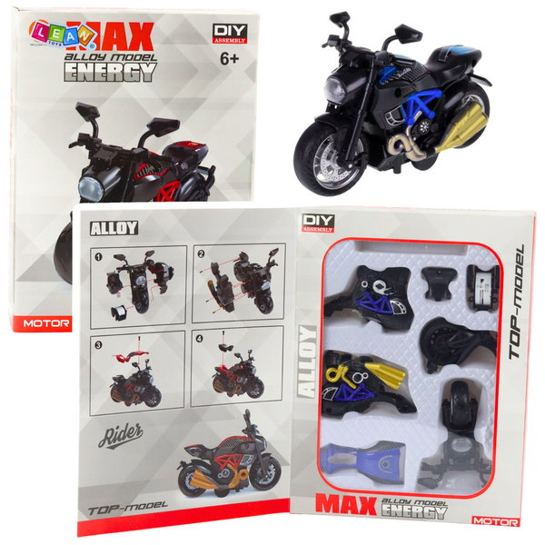  MODEL MOTOCYKLA  DO SKŁADANIA  NIEBIESKI 