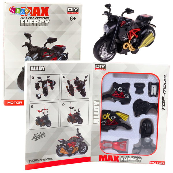 MODEL MOTOCYKLA  DO SKŁADANIA KOLOR CZERWONY