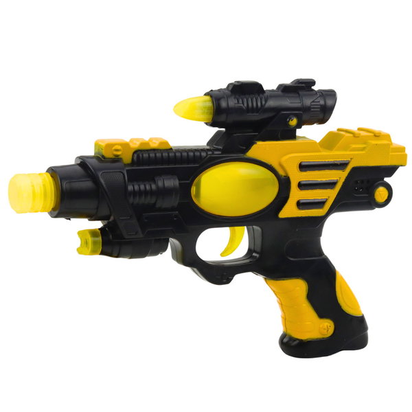 NOWOCZESNY KOSMICZNY PISTOLET DLA DZIECI 