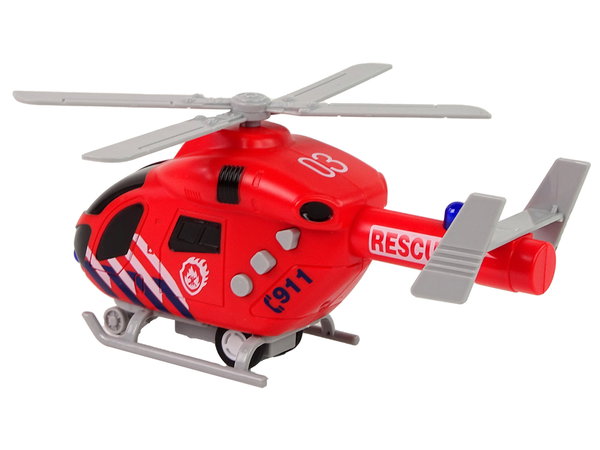  IDEALNY DLA MAŁEGO BOHATERA CZERWONY HELIKOPTER Z DŹWIĘKIEM