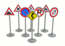 ZESTAW EDUKACYJNYCH ZNAKÓW DROGOWYCH 