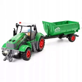 ZABAWNY ZESTAW TRAKTOR Z PRZYCZEPĄ STEROWANY 