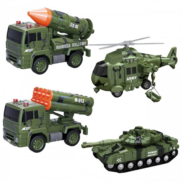 DLA DZIECI ZESTAW MILITARNYCH POJAZDÓW 