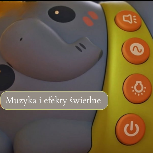 RZUTNIK GWIAZD SŁONIK DLA DZIECI LAMPA 