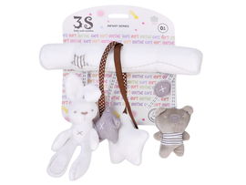 MIĘKKA DLA DZIECI ZAWIESZKA MELODYJNA DO WÓZKA 