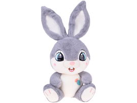 SZARY UROCZY PLUSZOWY KRÓLIK DLA DZIECI 