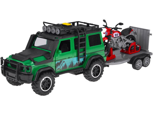 DLA DZIECI AUTO Z LAWETĄ I MOTOR DŹWIĘK