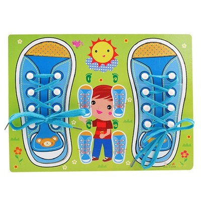 DLA DZIECI PUZZLE BUTÓW  ZABAWA W NAWLEKANIE