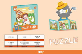  GRA I UCZ SIĘ MAGNETICZNE PUZZLE FARMA 