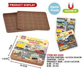 DLA DZIECI ZESTAW MAGNETYCZNE PUZZLE