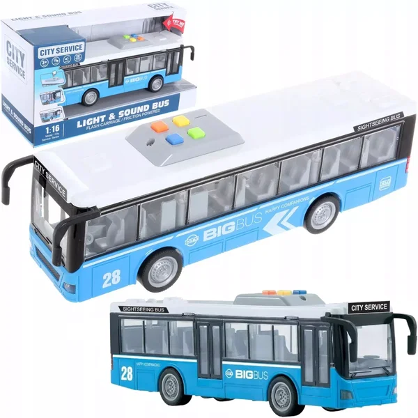 INTERAKTYWNY AUTOBUS MIEJSKI Z DŹWIĘKAMI I ŚWIATŁEM