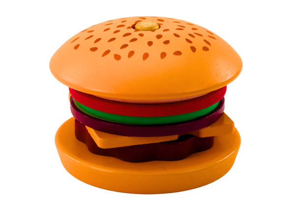 DLA DZIECI ZESTAW BURGEROWY Z DREWNIANYMI KARTAMI 