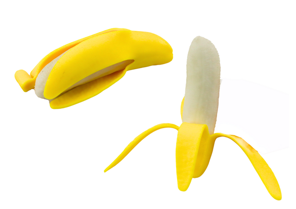 DLA DZIECI ZABAWNY ŻÓŁTY BANAN W GUMIE 
