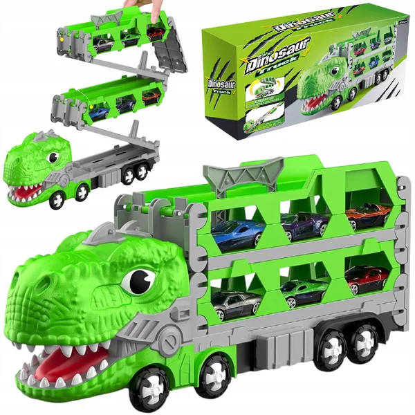 DLA DZIECI ZABAWK  TOR WYŚCIGOWY DINOZAUR Z AKCESORIAMI 