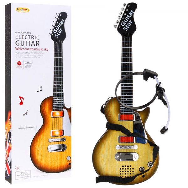 DLA DZIEI ELEKTRYCZNA GITARA Z AKCESORIAMI 