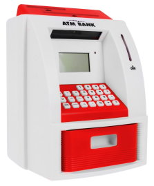 DLA DZIECI INTERAKTYWNY BANKOMAT  Z KARTĄ BANKOMATOWĄ