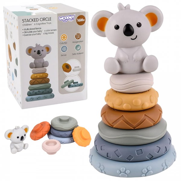 DLA DZIEIC  EDUKACYJNY KOALA  PIRAMIDKA Z GRYZAKIEM