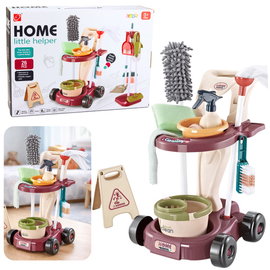 DLA DZIECI Z AKCESORIAMI WÓZEK SPRZĄTAJĄCY 