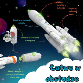 DLA DZIECI RAKIETA KOSMICZNA ZESTAW 