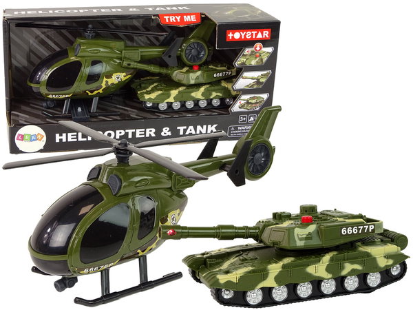 DLA DZIECI ZESTAW MILITARNY HELIKOPTER 