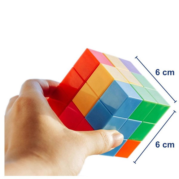 DLA DZIECI KOSTKI MAGNETYCZNE  MAGICZNE 