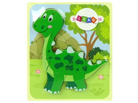 DLA DZIECI ZIELONY ZESTAW PUZZLI DINOZAUR