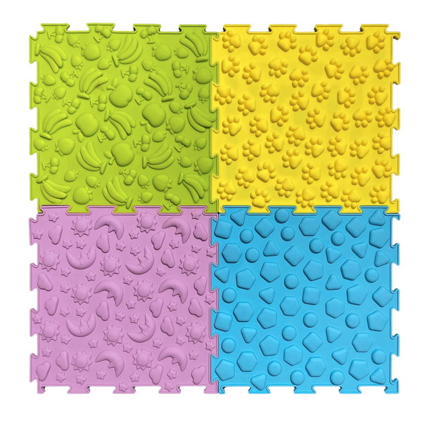 DLA DZIECI ZESTAW  SENSORYCZNYCH PUZZLI
