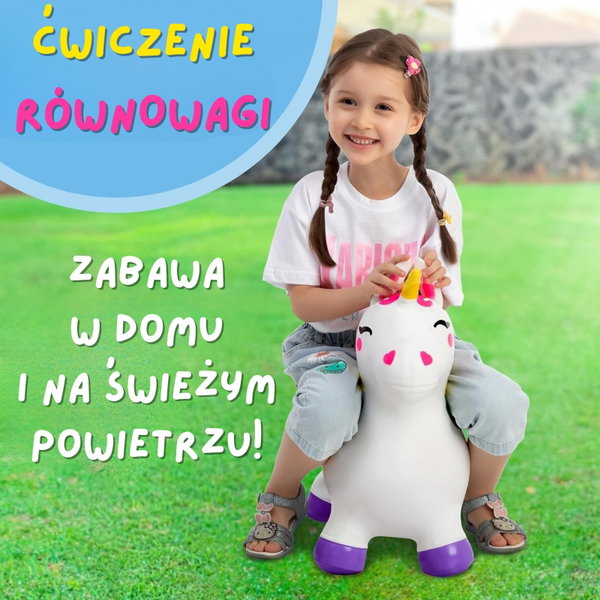 DLA DZIECI BIAŁY FANTASTYCZNY SKOCZEK 