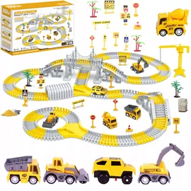 DLA DZIECI DUŻY ZESTAW TORÓW SAMOCHODOWYCH 
