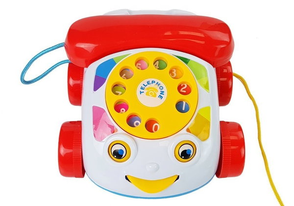 DLA DZIECI  NA KÓŁKACH Z BATERIĄ TELEFON