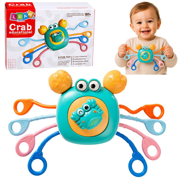 DLA DZIECI KOLOROWY KRAB GRZECHOTKA
