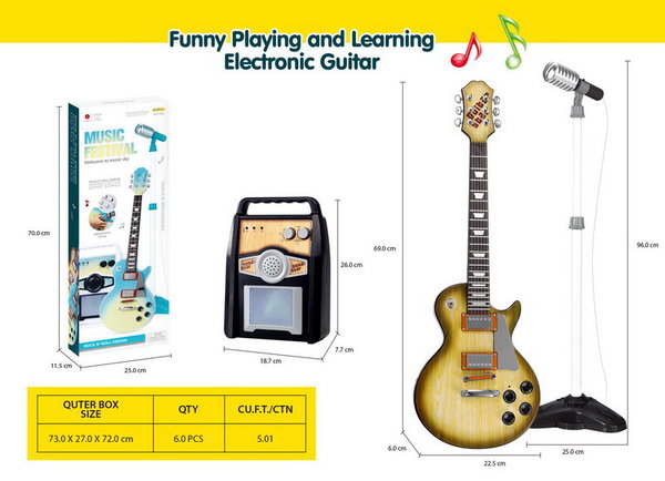 DLA DZIECI ZESTAW MUZYCZNY GITARA 