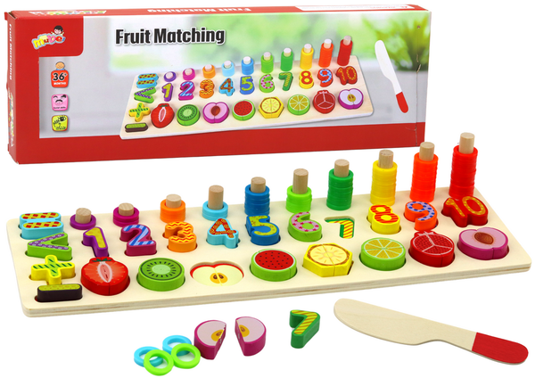DLA DZIECI PLANSZA EDUKACYJNA SORTER 