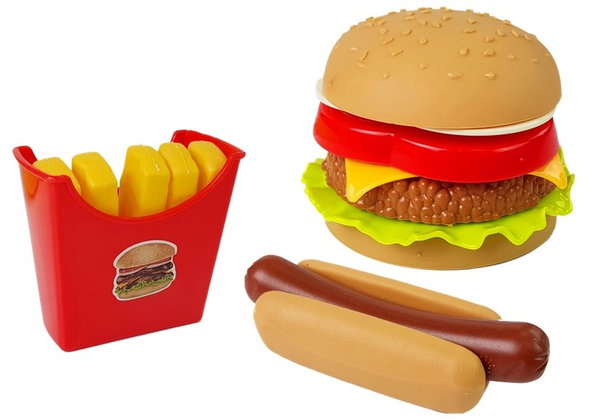 DLA DZIECI KOLOROWY ZESTAW  BURGERÓW