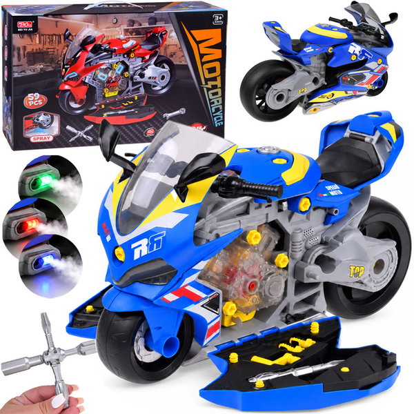 DLA DZIECI ZESTAW KONSTRUKCYJNY MOTOCYKLA 