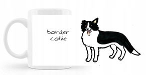 Kubek z nadrukiem Rasy psów Border collie 330ml