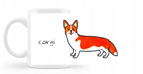 Kubek z nadrukiem Rasy psów Corgi 330ml