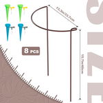 KAZITOO Zestaw 8 pętelkowych podpórek do roślin z systemem podlewania !