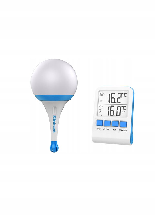 Steinbach 061340 lampa solarna z termometrem radiowym