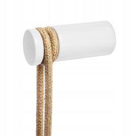 Biały drewniany uchwyt przewodu do montażu